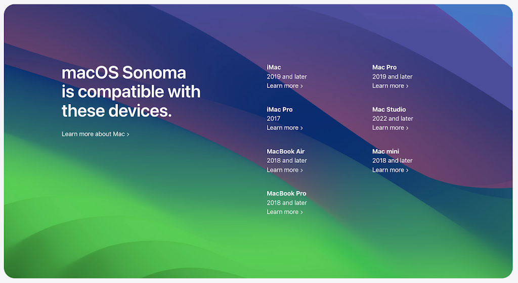 macOS Sonoma Supported Devices: Compatible List